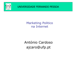MKT Politico na Internet - Universidade Fernando Pessoa