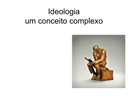 Ideologia um conceito complexo
