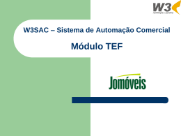 Cancelamento TEF - W3 Automação e Sistemas