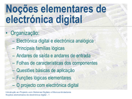 Noções Elementares de Electrónica Digital