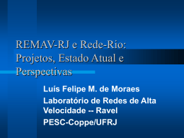 REMAV-RJ e Rede-Rio: Projetos, Estado Atual e Perspectivas