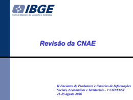 Revisão 2007 da CNAE