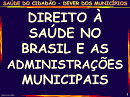 a saúde pública no brasil