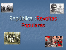 República Velha Revoltas