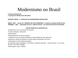 Modernismo Brasileiro Completo