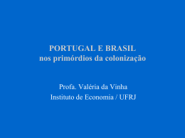 Aula Portugal-Brasil - Instituto de Economia da UFRJ