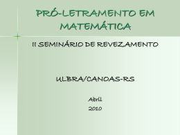 Resolução de problemas - Letramento em Matemática