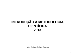 Metodologia Científica - Universidade Federal do Paraná