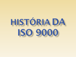 História da ISO 9000