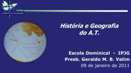 Geraldo M.B.Valim - Geografia e História do contexto do AT