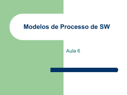 Modelo de Processos de SW