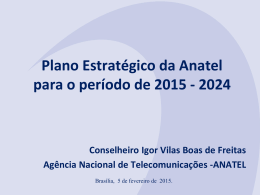 Apresentação Plano Estratégico 2015-2024