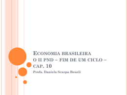 ECONOMIA BRASILEIRA O II PND