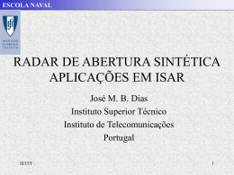 Apresentação sobre SAR e ISAR - Instituto de Telecomunicações