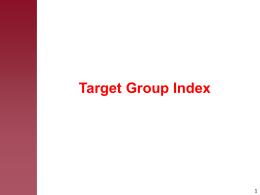 1) O TGI (Target Group Index)