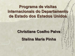 Programa de visitas internacionais do Departamento de Estado dos