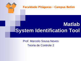 Identificando o sistema (2)