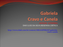 Gabriela Cravo e Canela - Curso e Colégio Ideologia