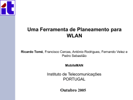 Outubro 2005 Uma Ferramenta de Planeamento para WLAN