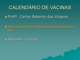 calendario de vacinas