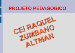 projeto pedagogico - Secretaria Municipal de Educação