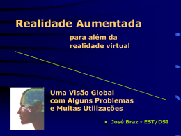 Aplicações de Realidade Virtual Aumentada