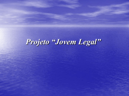 Projeto “Jovem Legal”