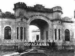 A revolta do Forte de Copacabana