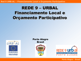 Red 9 URB-AL – Financiamento Local e Orçamento Participativo