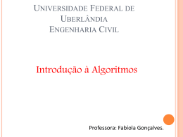 Estrutura_repeticao - Facom - Universidade Federal de Uberlândia