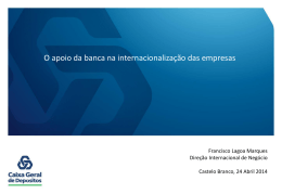 Apresentação da Caixa Geral de Depósitos