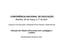 CONFERÊNCIA NACIONAL DE EDUCAÇÃO Brasília, 28