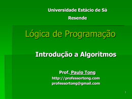 programas. - prof. paulo tong home page