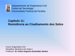 Cap. 11 - Centro de Tecnologia - Universidade Federal da Paraíba