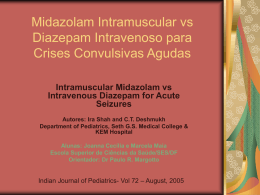 Midazolam intramuscular versus diazepam endovenoso nas crises