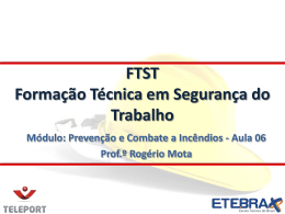 FTST 2013 PCI Aula 0.. - Ensino a Distância de Qualidade