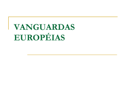 VANGUARDAS EUROPÉIAS - Marista Centro