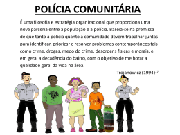 OS DEZ PRINCÍPIOS DA POLÍCIA COMUNITÁRIA