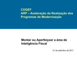 COGEF Anexo 7 Ata 13a Reunião RJ Sit Inteligência Fiscal Estados