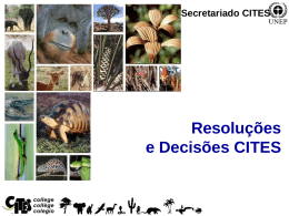 Resoluções e Decisões CITES