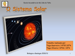 O Sistema Solar.