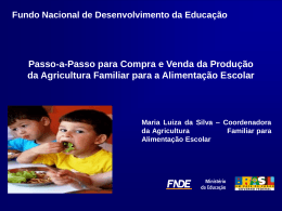Agricultura Familiar - REBRAE - Rede Brasileira de Alimentação e