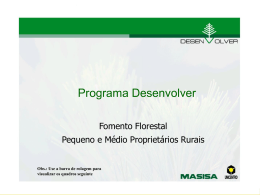 Apresentação do PowerPoint - Sociedade Brasileira de Silvicultura