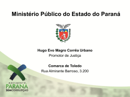 Ensino Médio - Promotor de Justiça Hugo Urbano 14/08/2012