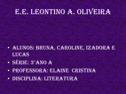 Bruna - Caroline - Izadora e Lucas 3°ano A