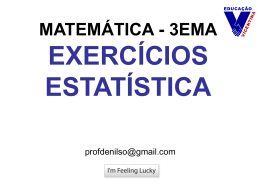 Matemática - Estatística