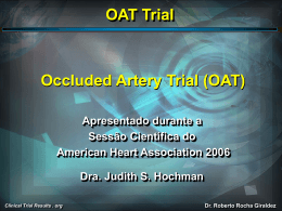 OAT Trial - Clinical Trial Results