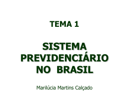 sistema previdenciário no brasil - seplag