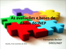O uso das avaliações e bases de dados do INEP