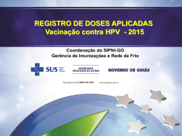 Registro HPV 2015